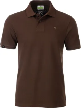 ― % ― JAN 8010/ ― Herren Bio-Baumwolle Polo Shirt - Braun [2XL]