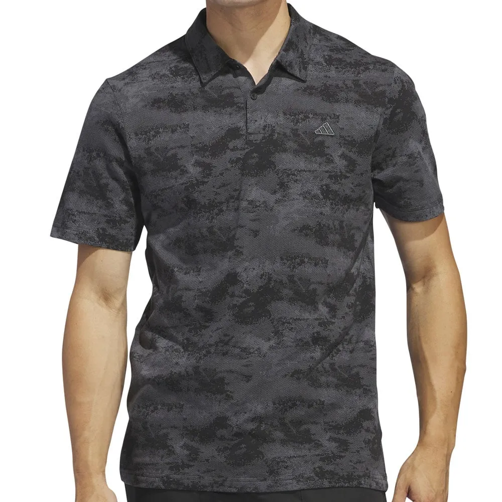 adidas Go-To Print Polo Shirt - Black