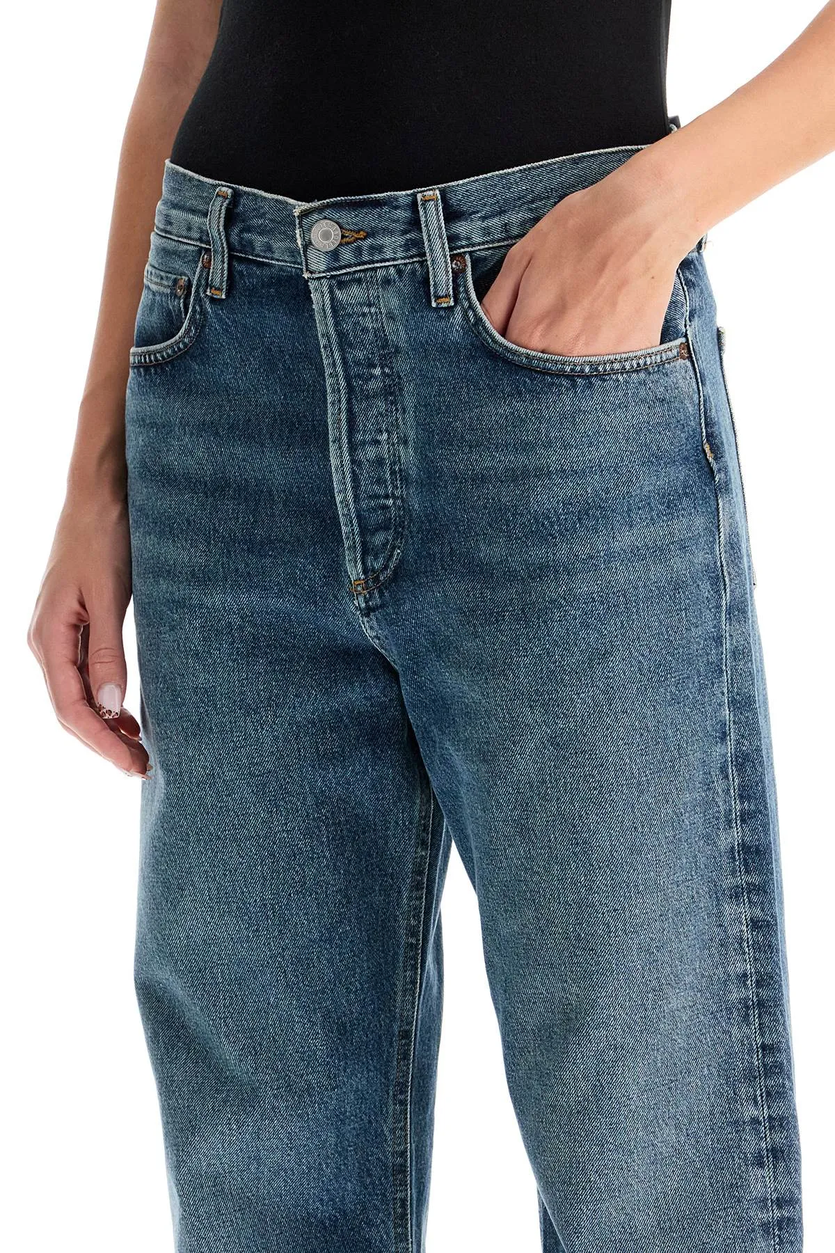 Agolde Ca Straight Low-Waist Jeans By Fran