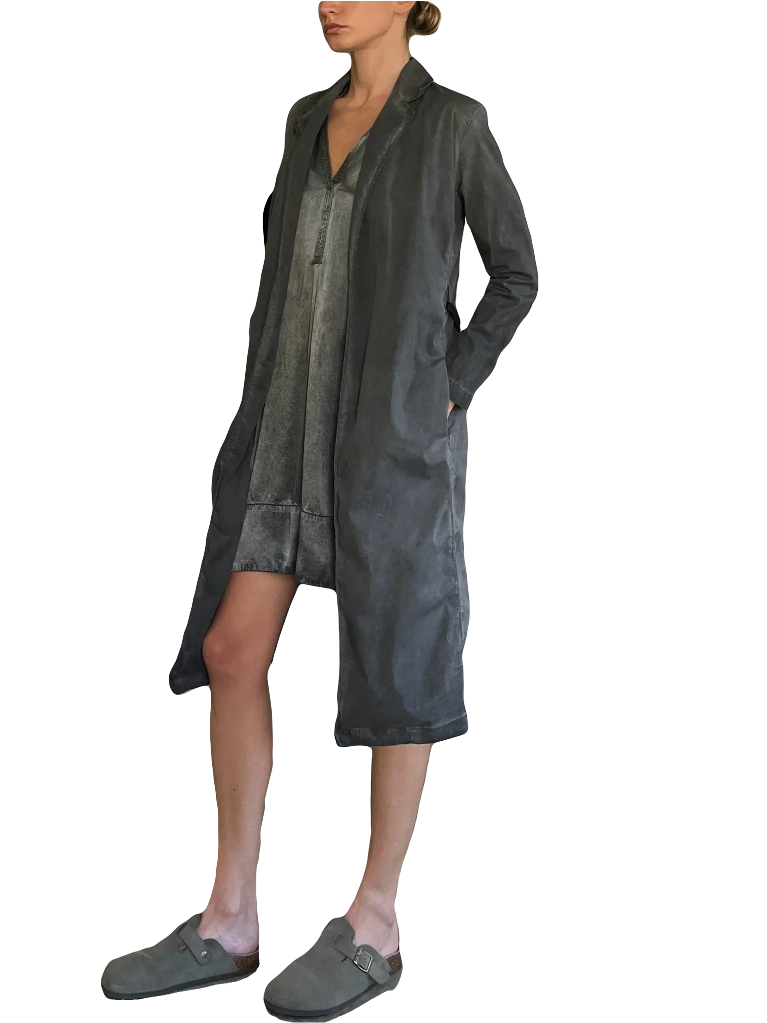 Ali Duster | Distressed Grey