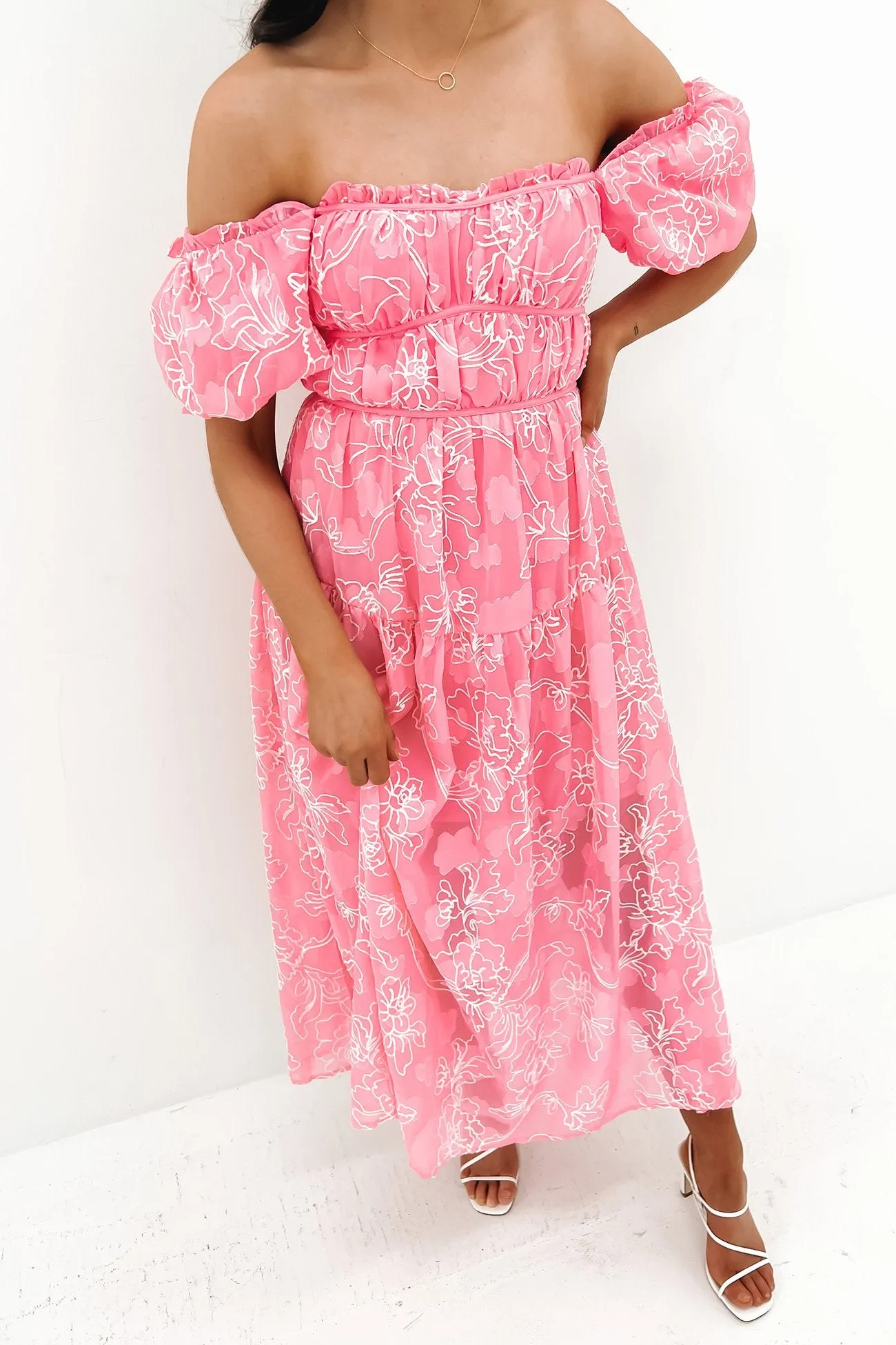 Alizah Maxi Dress Pink