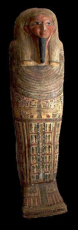 An Egyptian Anthropoid Wood Sarcophagus for Padi-ef-pa-khasef, 26th Dynasty ca. 664 - 525 BCE