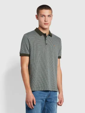 Anthony?Regular Fit Organic Cotton Polo Shirt In Evergreen