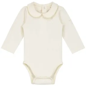 Baby Bodysuit with Collar in Cream by Gray Label