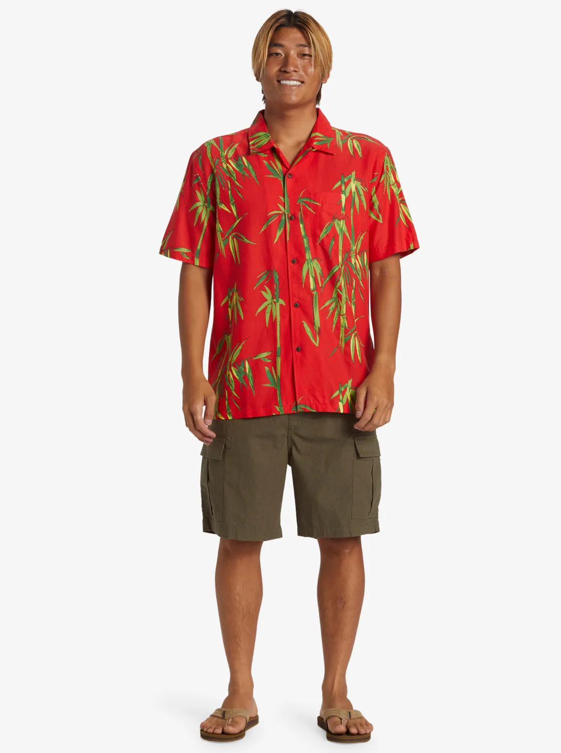 Bamboo DNA Island Short Sleeve Woven Shirt - Salsa DNA Aop Better Ss