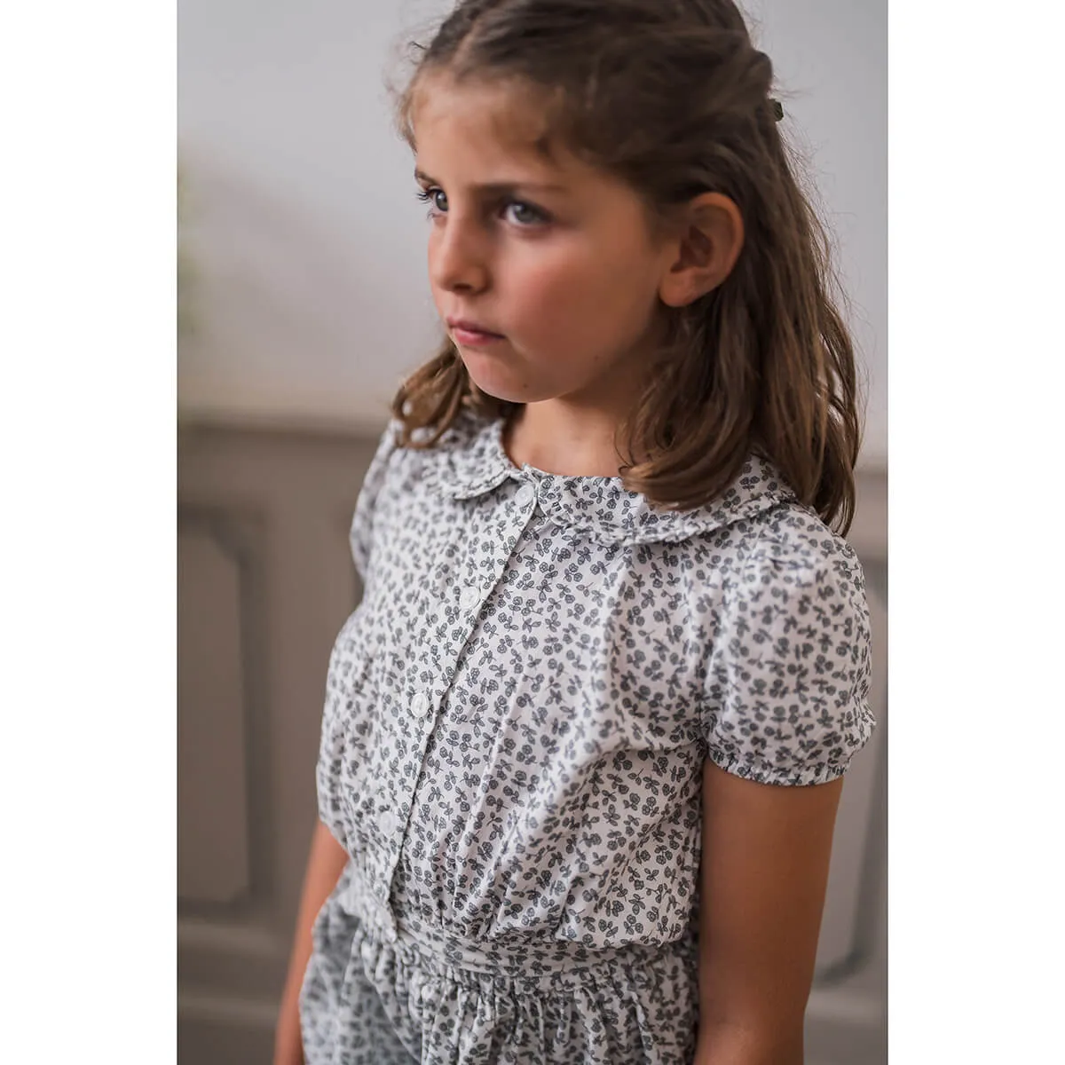 Bea Blouse in Porcelain Floral by Little Cotton Clothes