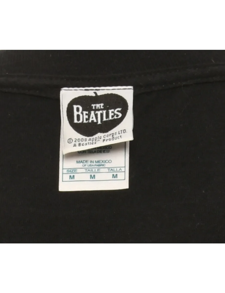 Black The Beatles Band T-shirt - M