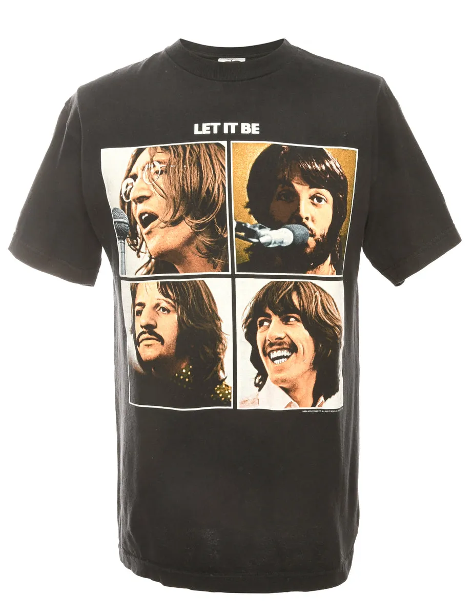 Black The Beatles Band T-shirt - M