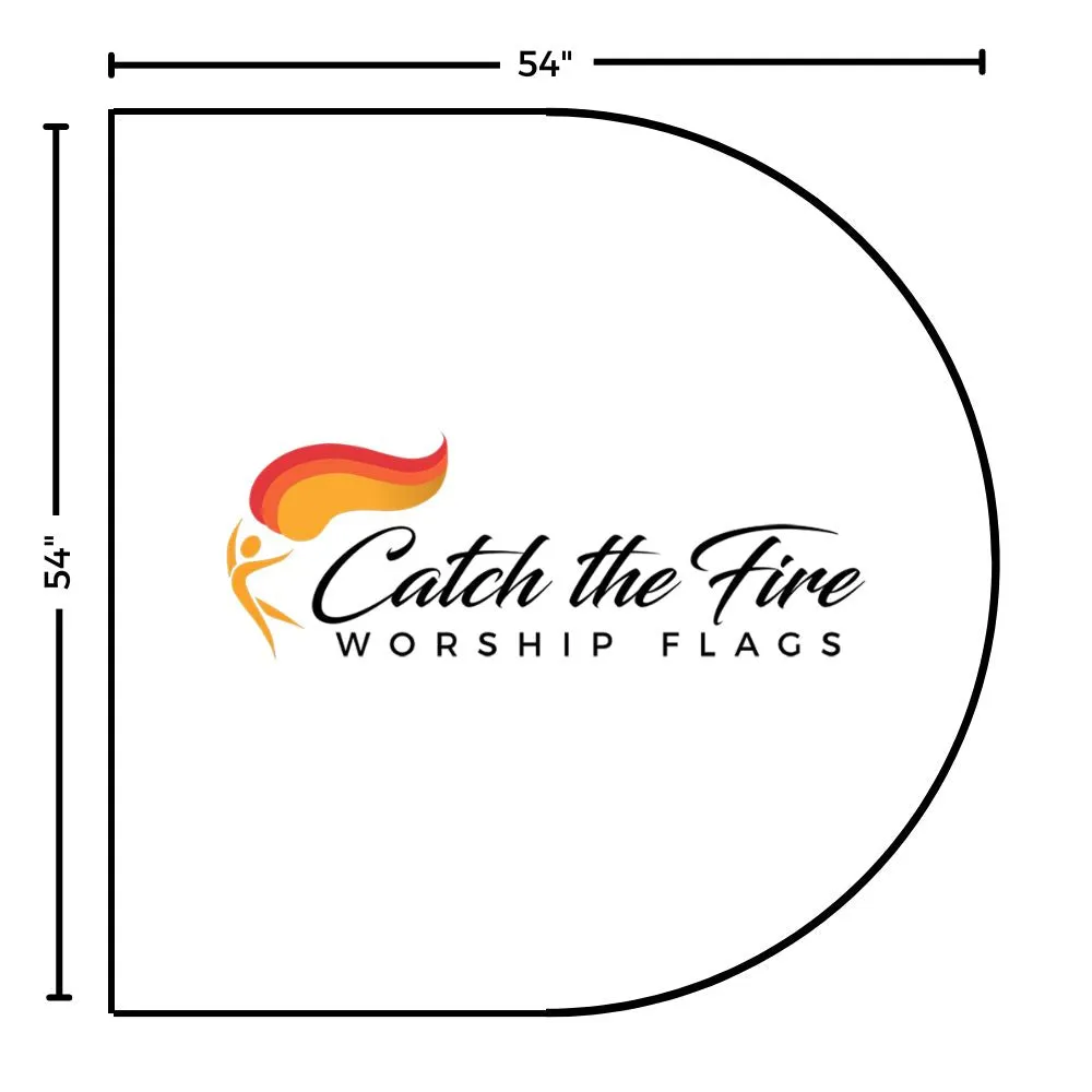 Blue Sheer Worship Flags