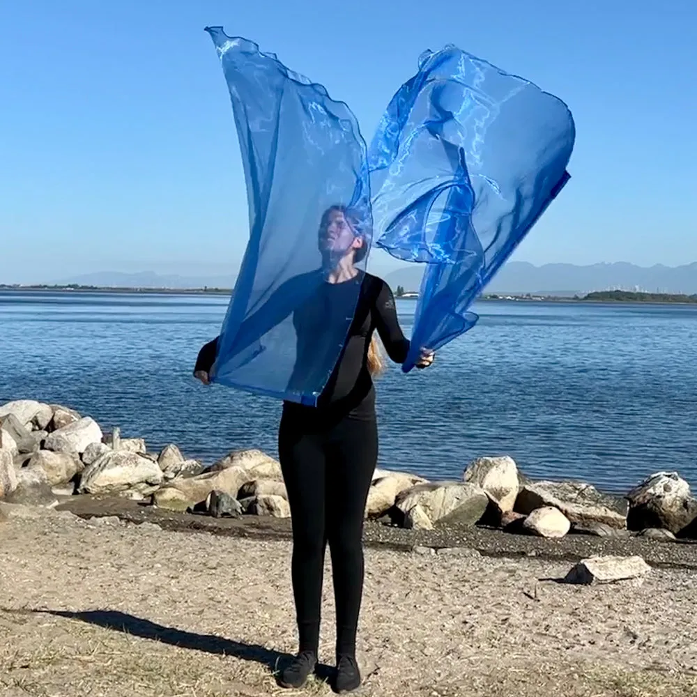 Blue Sheer Worship Flags