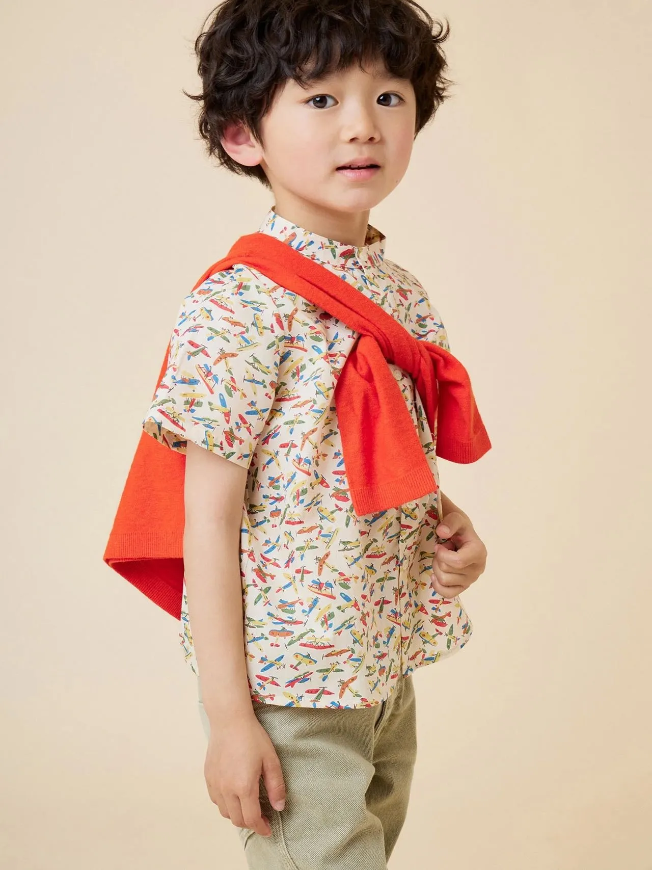 Bonpoint Boy Multicolor Connor Liberty Fabric Shirt