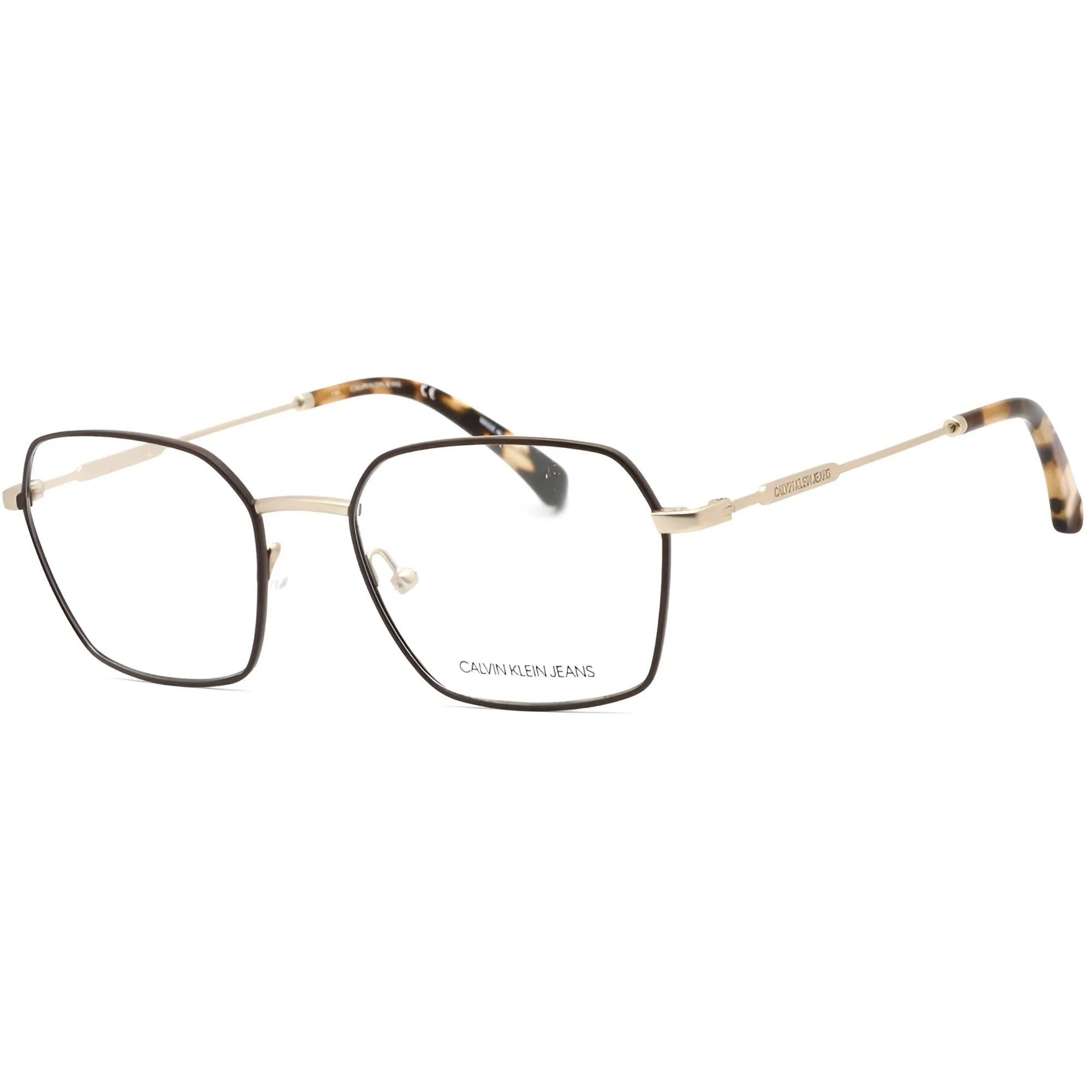 Calvin Klein Jeans Men's Eyeglasses - Satin Dark Brown Full Rim Frame | CKJ20102 201