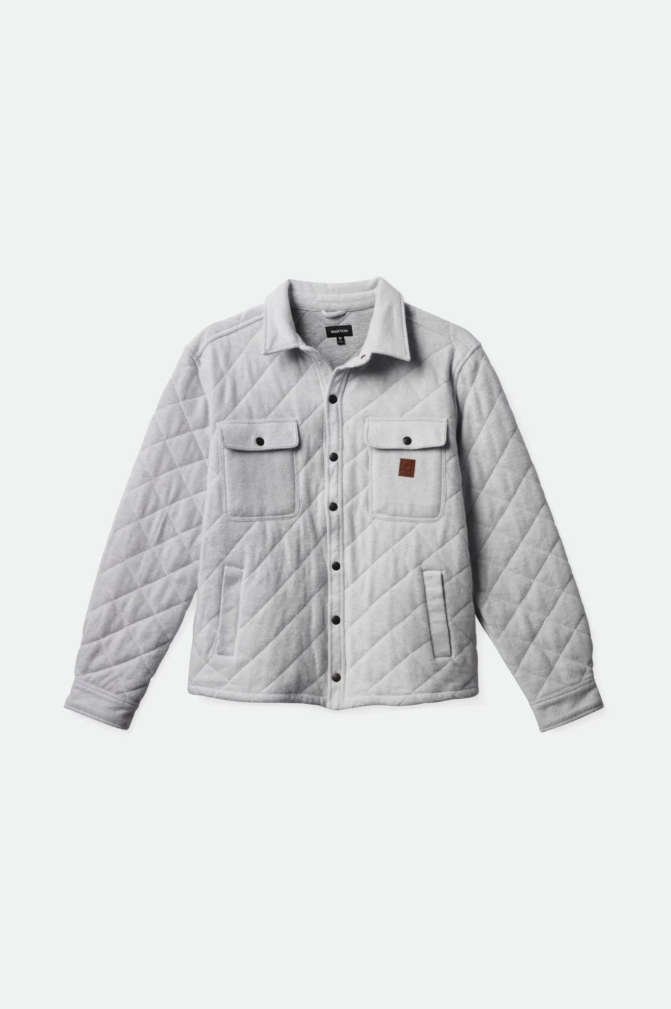 Cass Quilted Fleece Jacket - Heather Grey