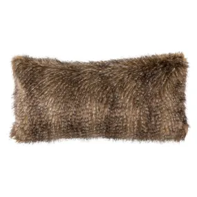 Chestnut Faux Fur Pillow by Lili Alessandra