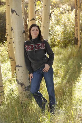 Cinch Women's Charcoal Fleece Pullover