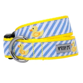 Collar | Blue Stripe Rubber Duck