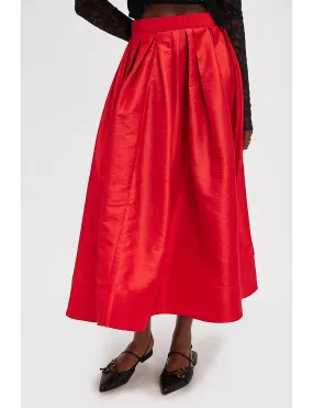 Emilia Full Skirt, High Risk Red