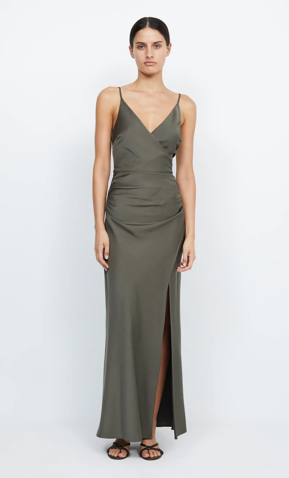 ETERNITY V MAXI DRESS - DARK WILLOW