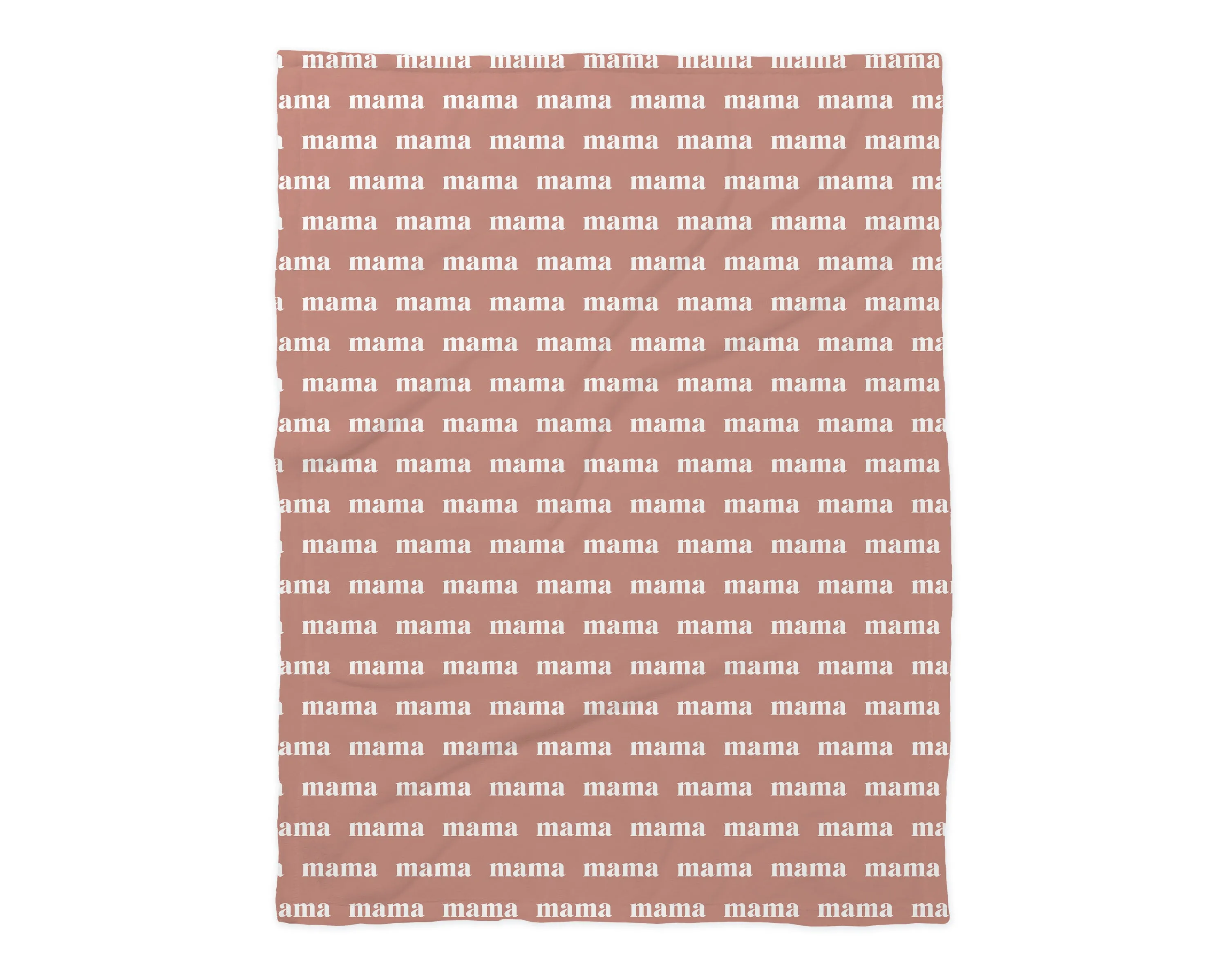 Family Name Minky Blanket - Solid Background Name Repeat *Single Layer