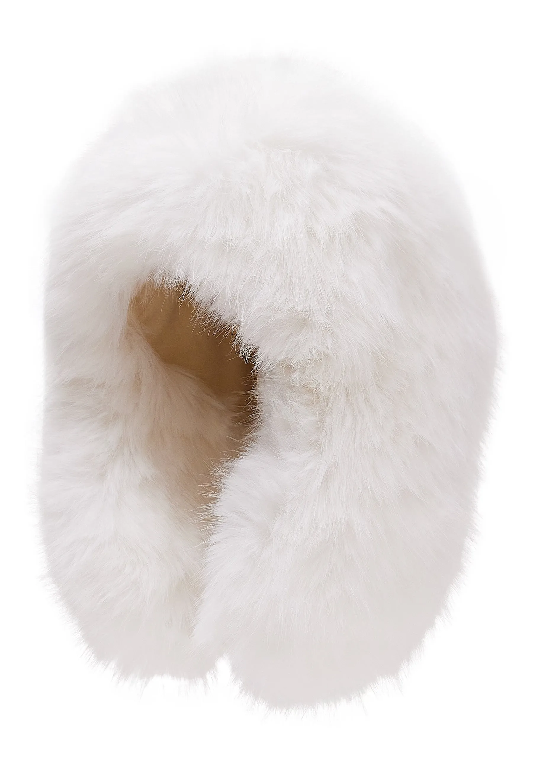 Faux Fur Hat Irina - White