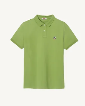 Fern green Marbella organic cotton polo shirt