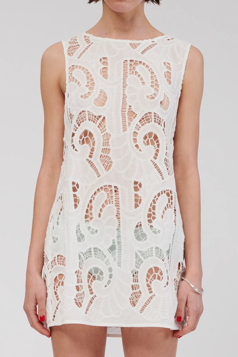 Florence Lace Tunic - White