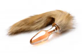 Fox Tail Glass Anal Plug