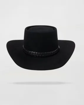 Frontier Felt Felt Cowboy Hat In Black