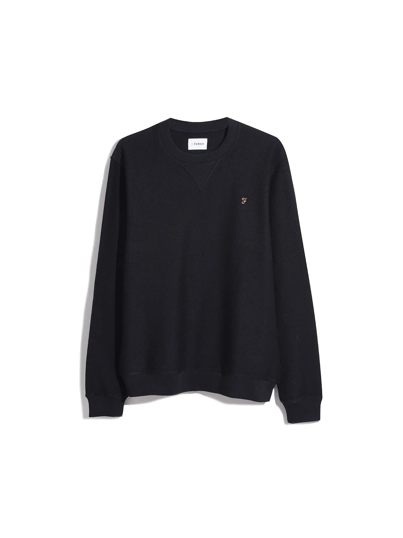 Galli Twill Crew Neck Sweatshirt In Black