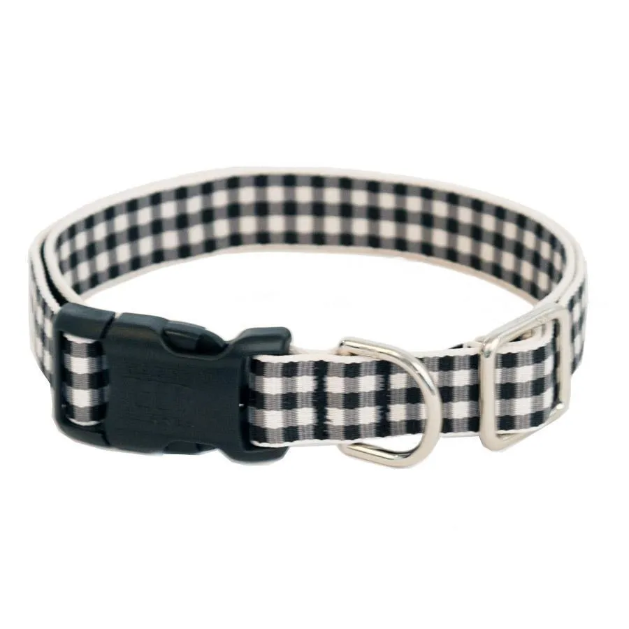 Gingham Dog Collar