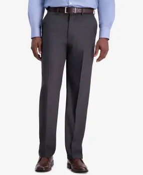 Haggar JMH Men's 4-Way Stretch Classic Fit Flat Front Dress Pant