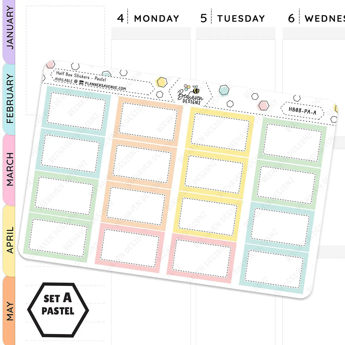 Half Box Planner Stickers