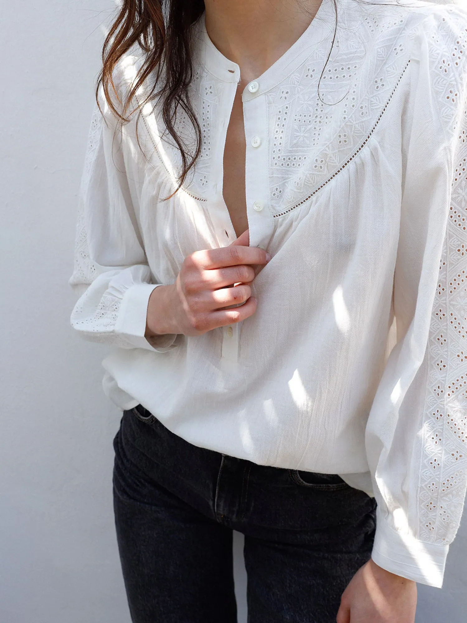 INDI & COLD Blouse Crudo 100% ORGANIC COTTON WOVEN