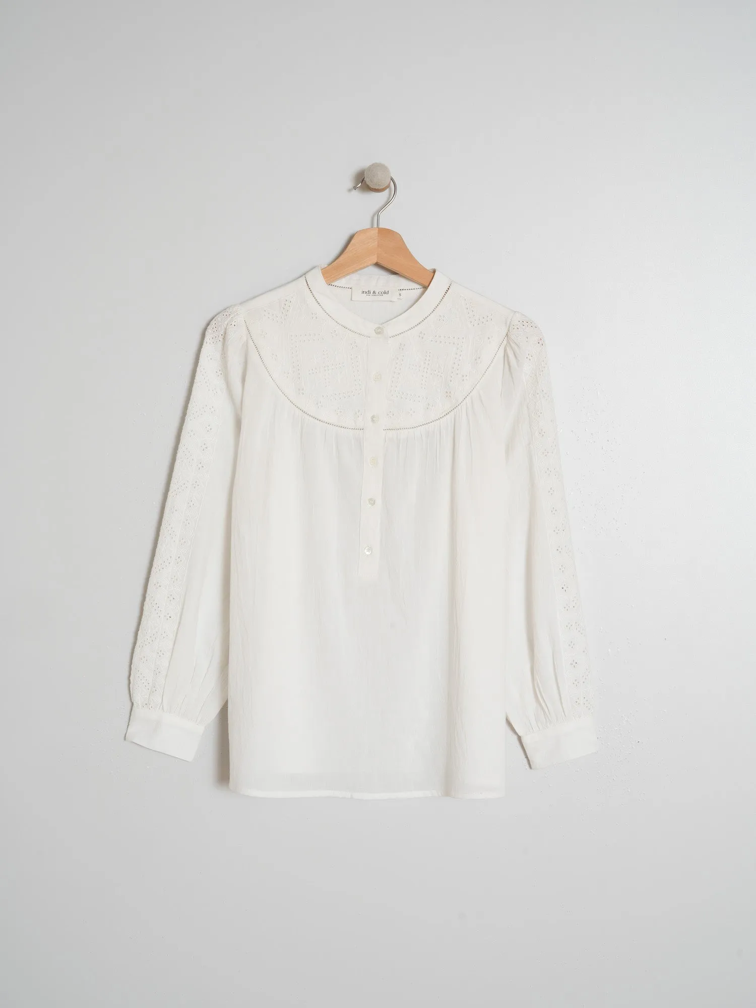 INDI & COLD Blouse Crudo 100% ORGANIC COTTON WOVEN