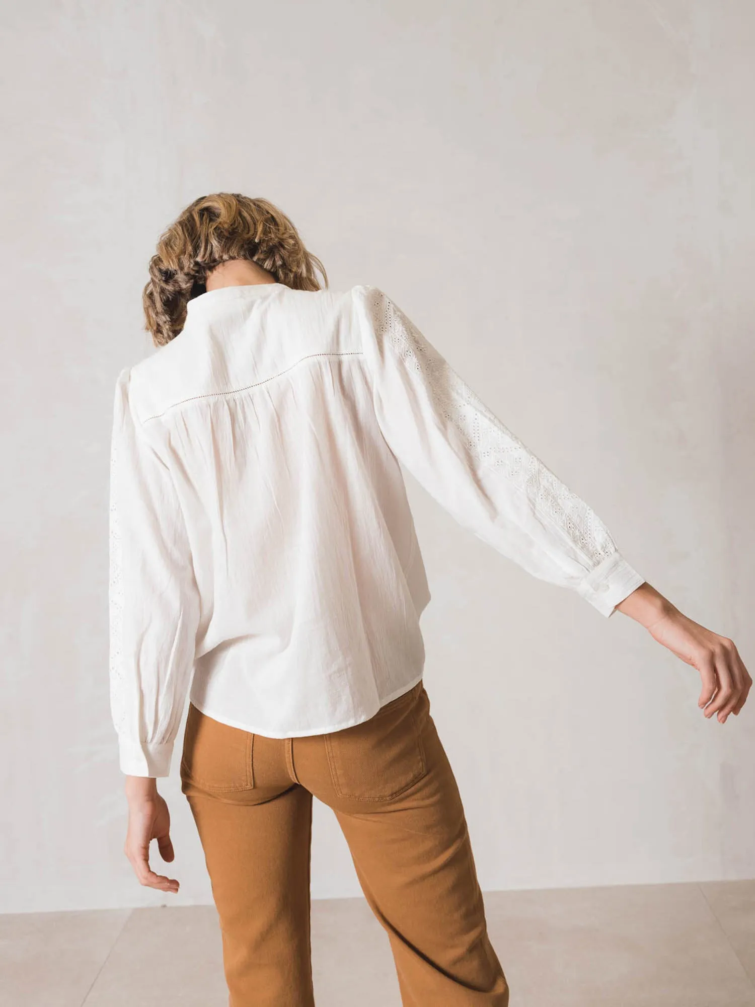 INDI & COLD Blouse Crudo 100% ORGANIC COTTON WOVEN