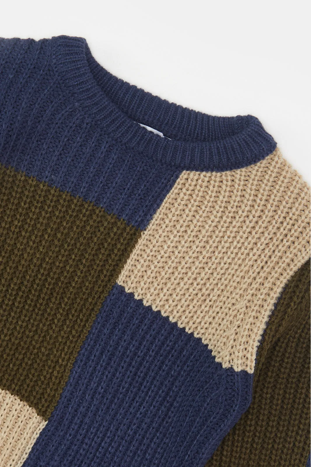 Infant Boys Navy Knitted Pullover