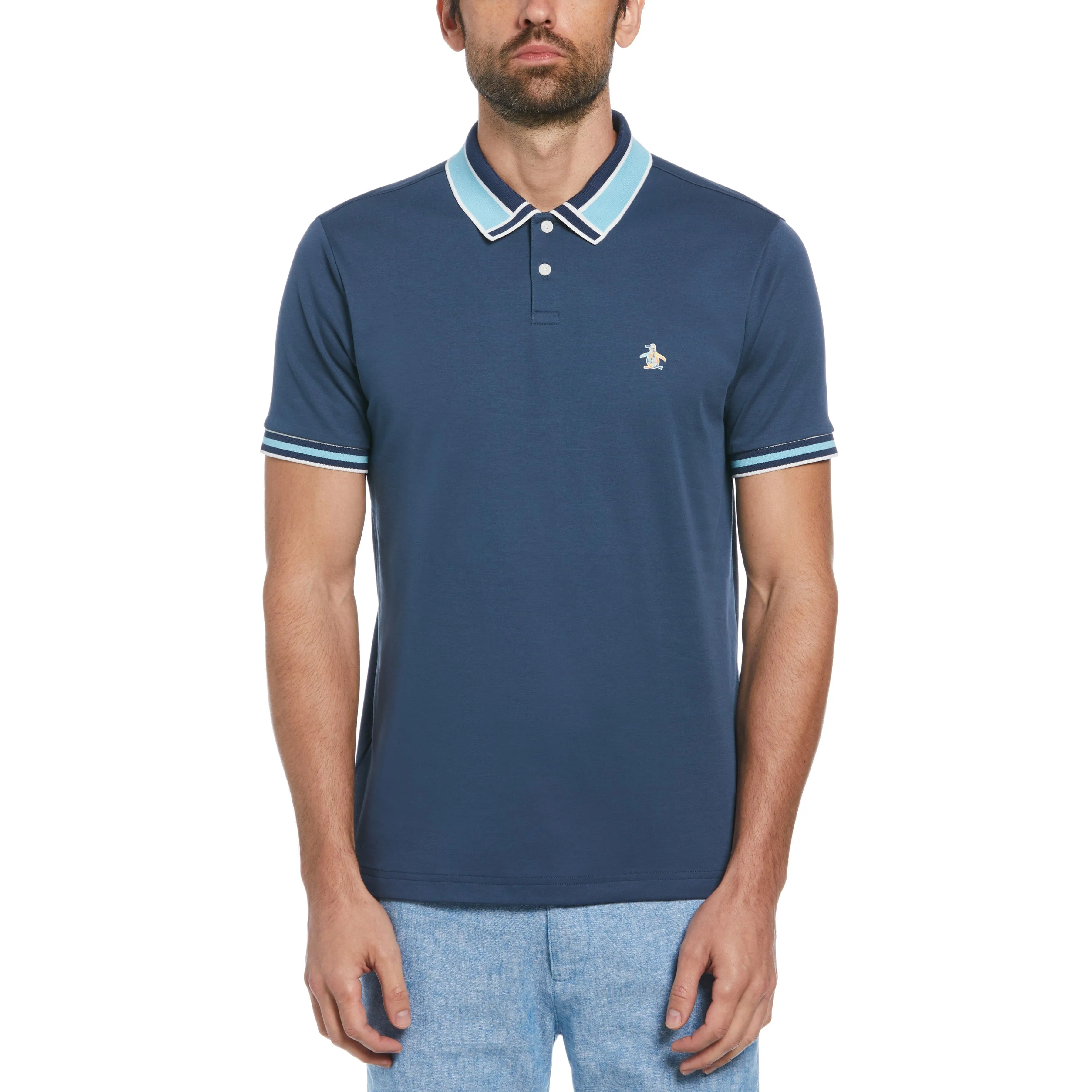 Interlock Novelty Collar Polo