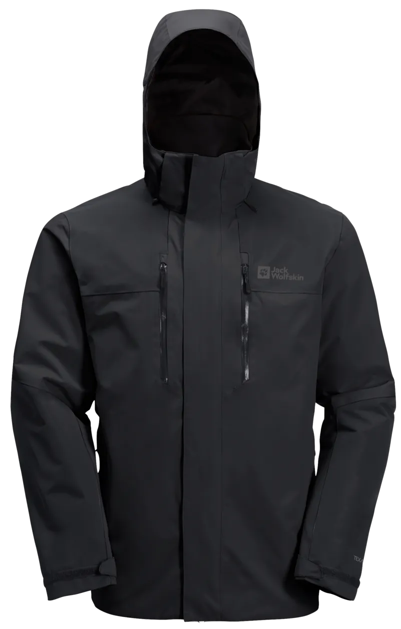 Jack Wolfskin Men&#x27;s Jasper 2-Layer Jacket Black | Buy Jack Wolfskin Men&#x27;s Jasper 2-Layer Jacket Black here | Outnorth