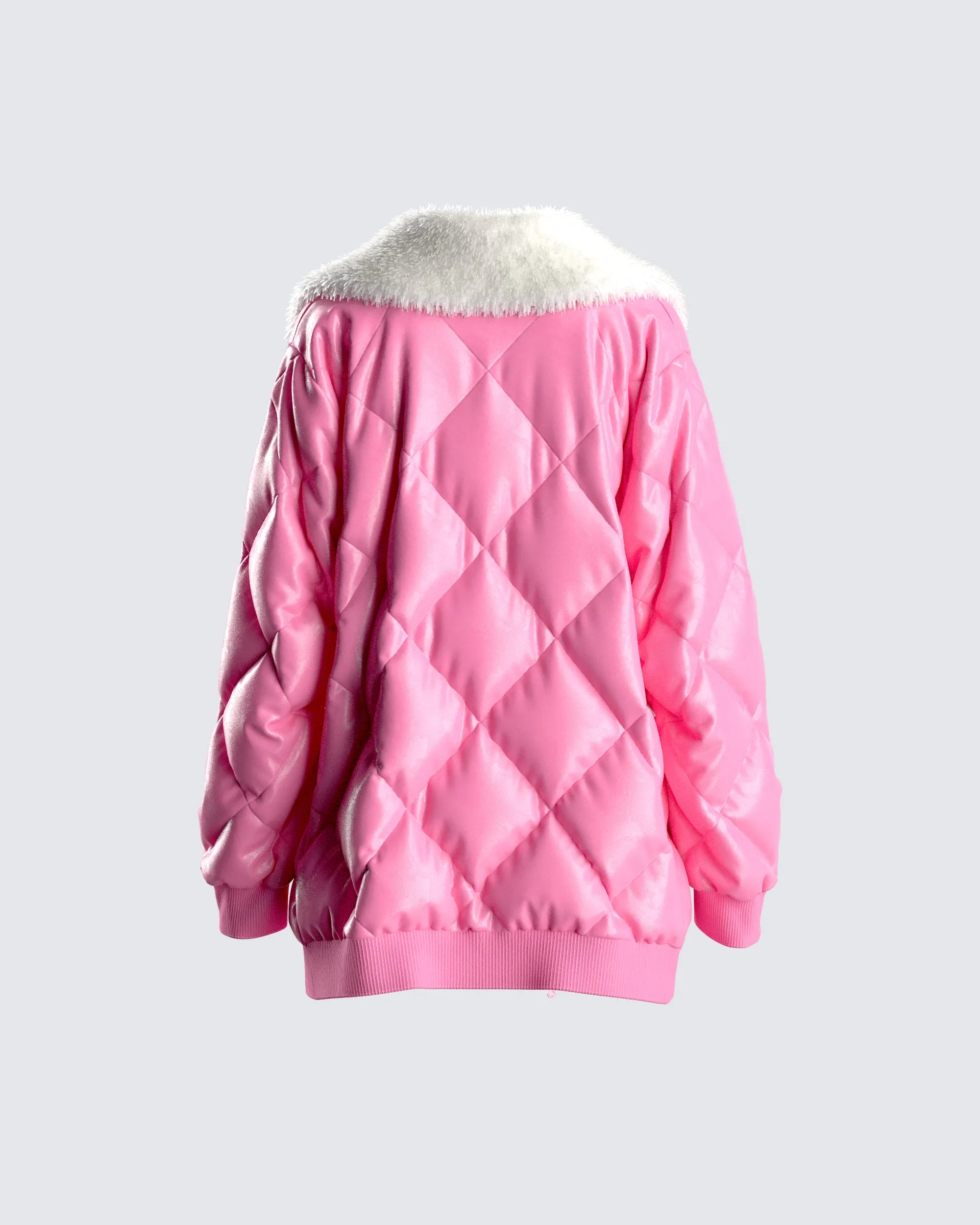 Jenna Pink Quilted Jacket