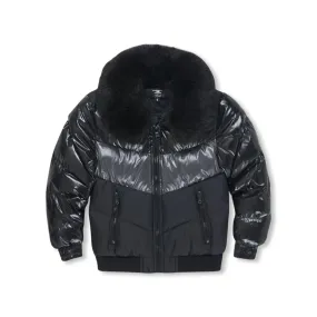 JORDAN CRAIG KIDS 2T-7 SUGAR HILL SHINY COAT (Black/Black