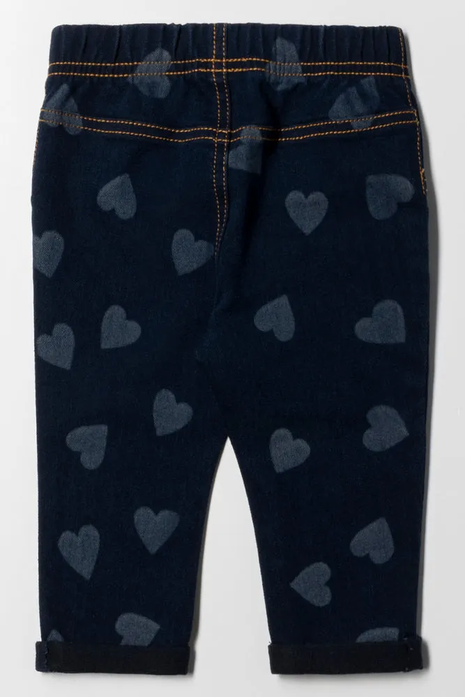 Laser Printed Denim Jegging