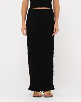 Leo Crotchet Knit Maxi Skirt