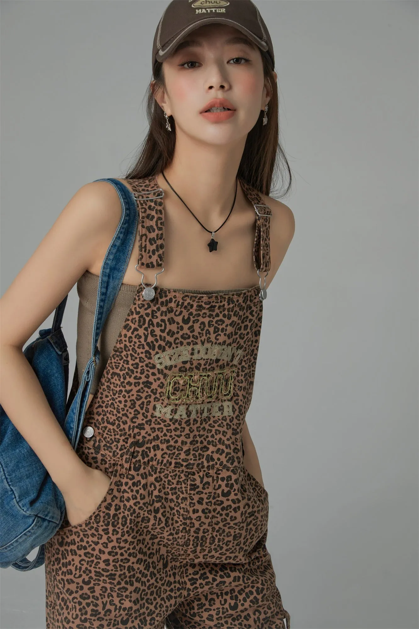 Leopard Chuu Matters Overall Pants