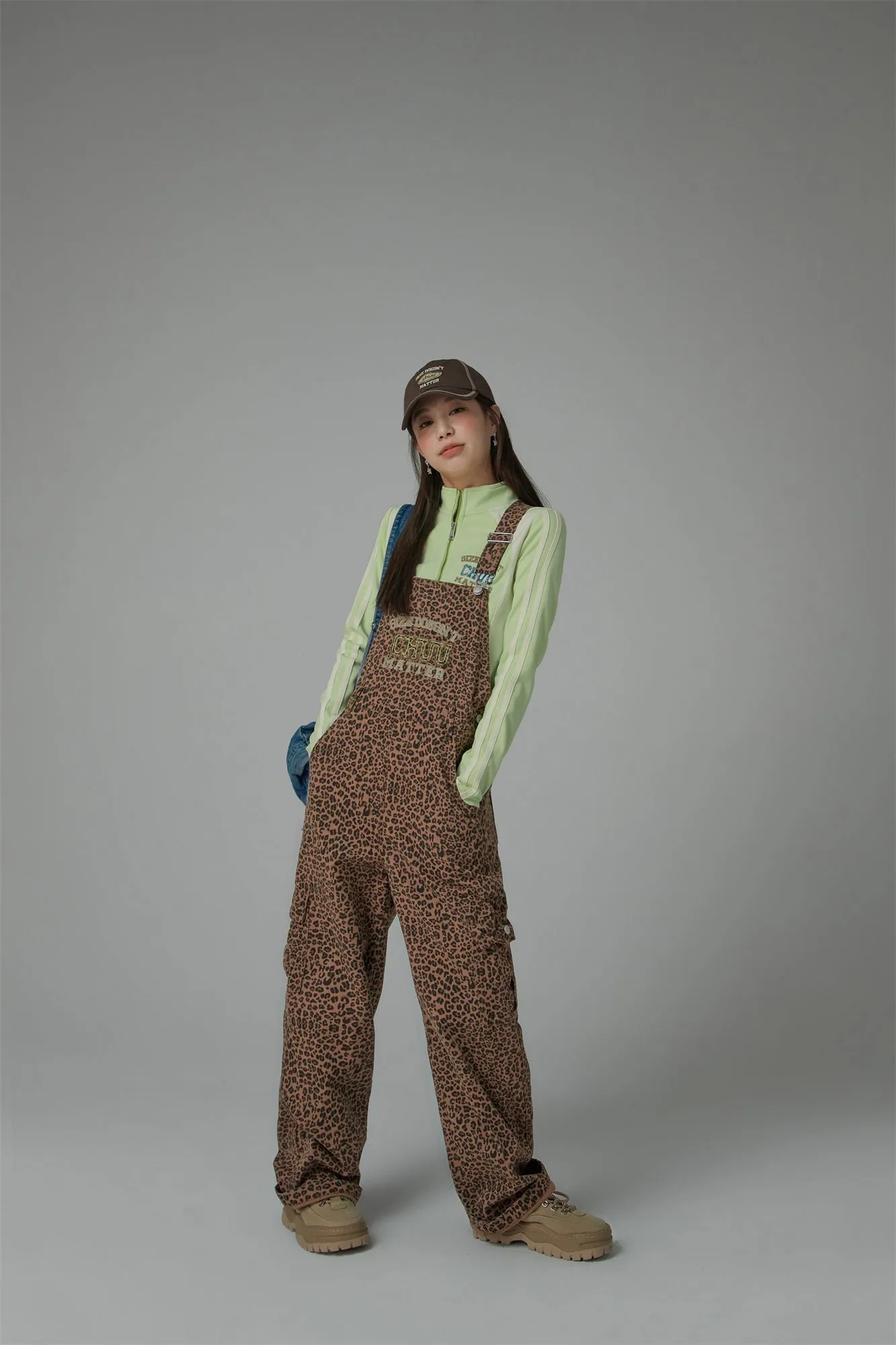 Leopard Chuu Matters Overall Pants