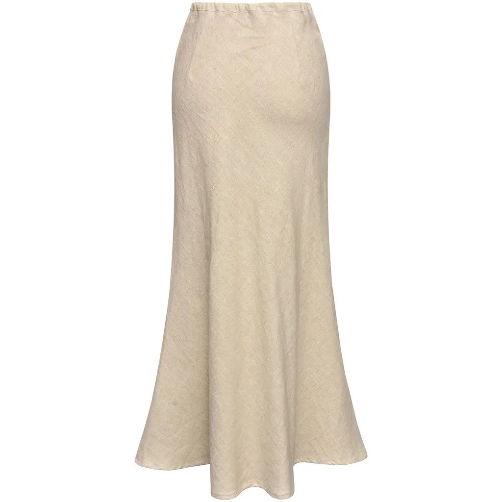 Linen Maxi Skirt - Sand