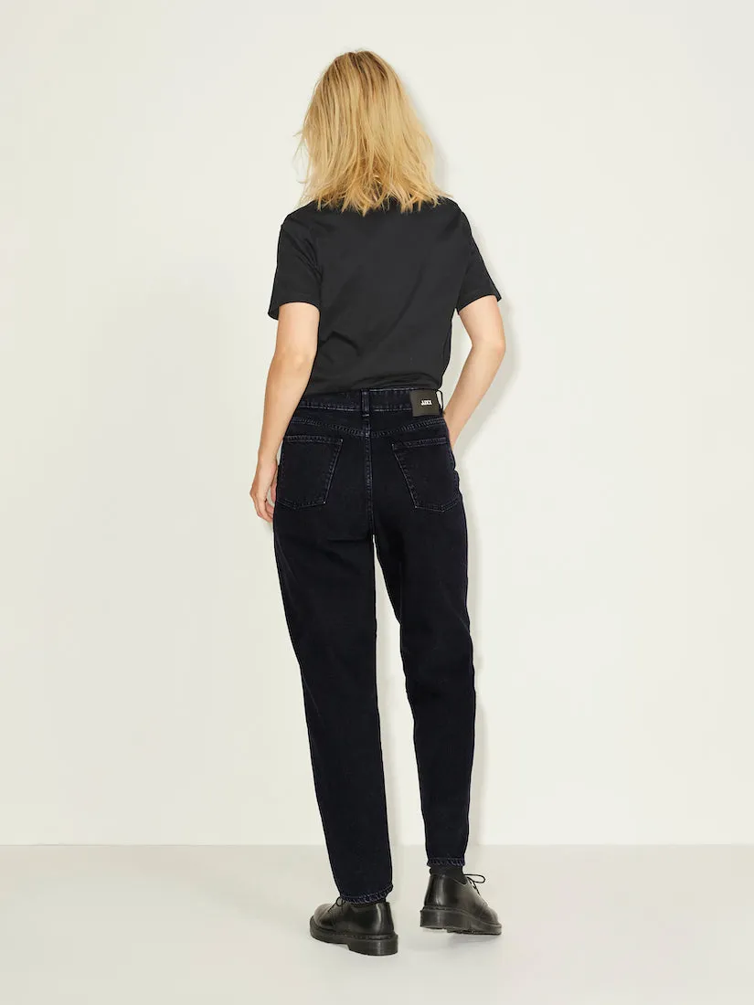 Lisbon Mom High Waist Jeans Black Denim