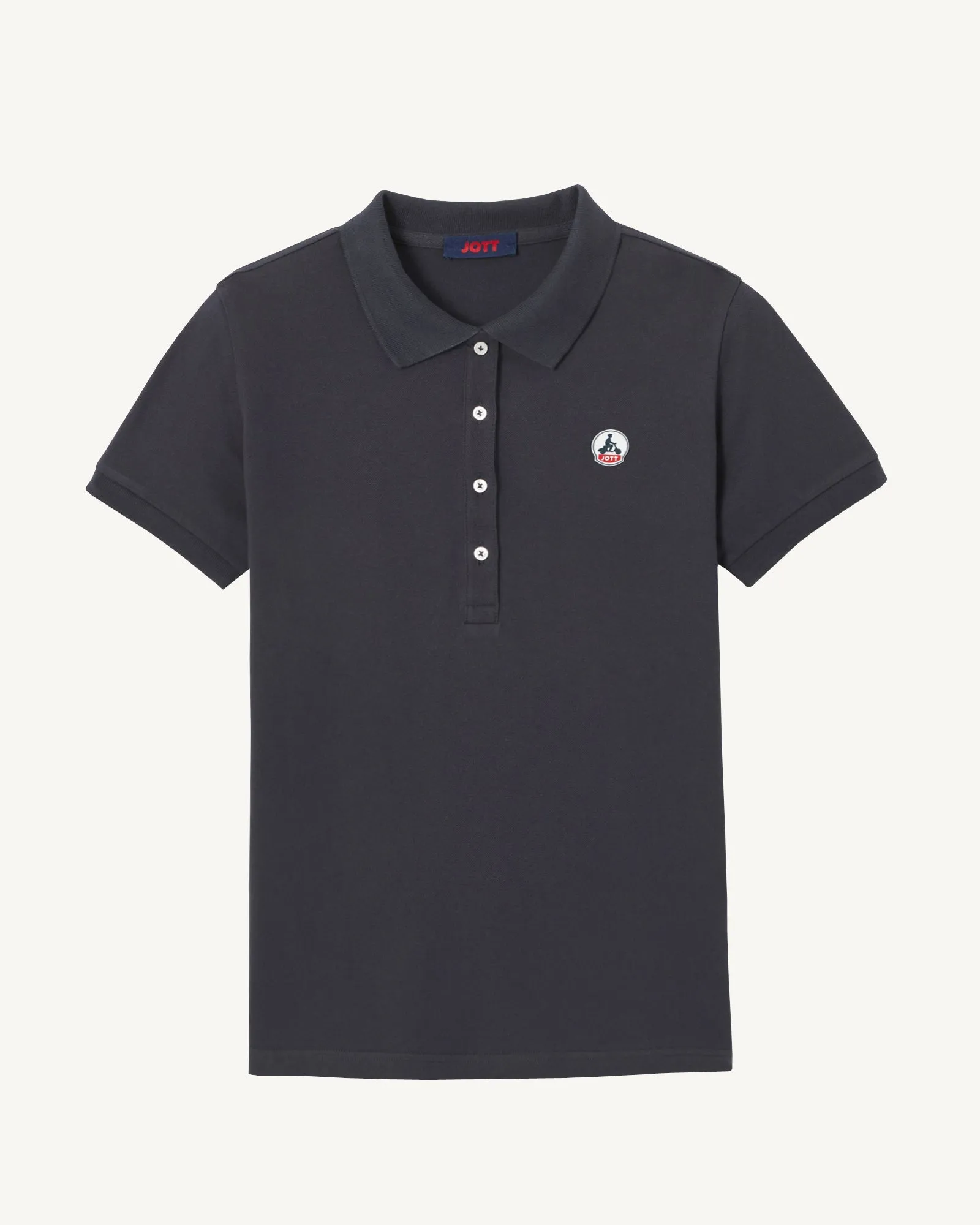 Navy Franca organic cotton polo shirt