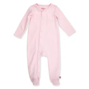 Organic Cotton Footie - Baby Pink