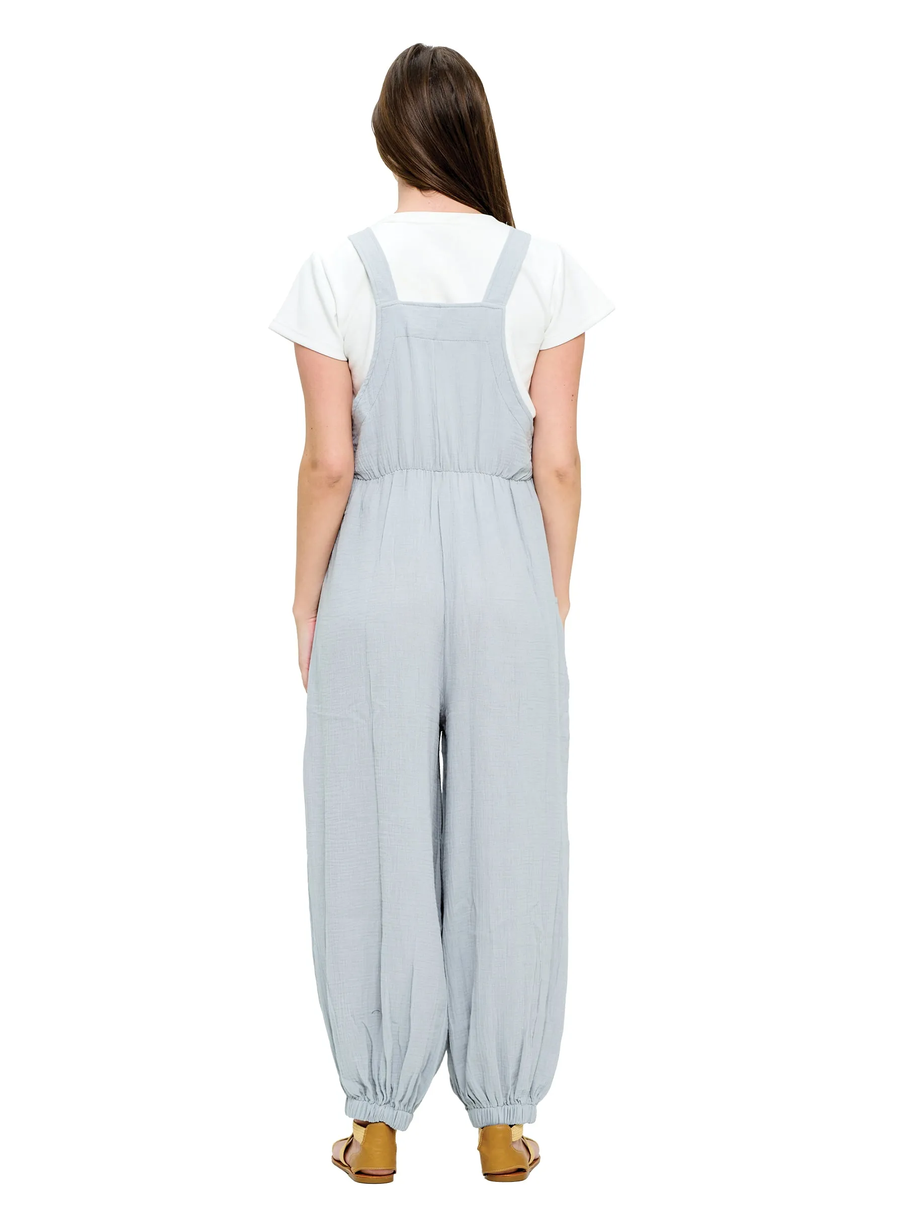 Overall Boho Crinkled Cotton