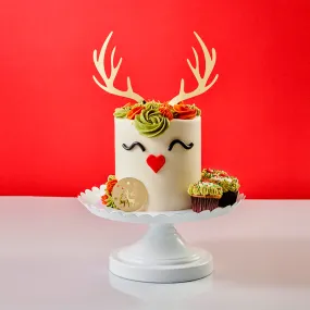 Plant Based Rudolph 3 Layer Cake